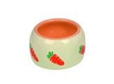 Ceramic feeding trough  CARROT    O 8cm  125 ml