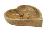 Wooden bowl  HEART   anti slip   16 x 16 cm  appr. 280 ml