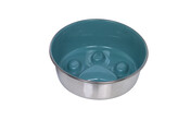 Anti-gulping stainless steel bowl  Paw   anti slip   20 cm 1 60 ltr