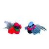 Oiseau en peluche avec sonorite   strip 12 pcs  12 cm