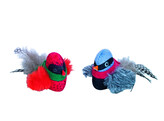 Oiseau en peluche avec sonorite   strip 12 pcs  12 cm