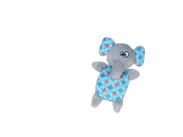 Plush elephant with catip   14 cm