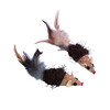 Cork mouse  2 pcs  with rattle   7 cm / 12 cm