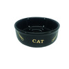 Ceramic cat basin  Golden Cat    O 13 5 x 4 5 cm  0 25 l