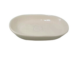 Ceramic cat dish  Jada    16 x 12 x 2 5 cm  0 10 l