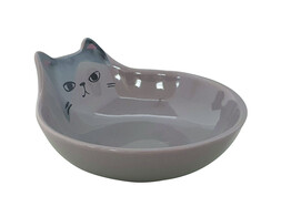 Ceramic cat dish  Kato    O 12 x 5 5 cm  0 15 l