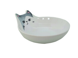 Ceramic cat dish  Kato    O 12 x 5 5 cm  0 15 l