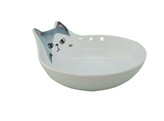 Ceramic cat dish  Kato    O 12 x 5 5 cm  0 15 l