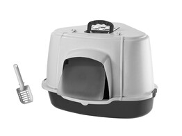 Cat corner toilet with roof special   L x B x H  70 x 57 x 48 cm