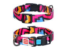 WAUDOG Nylon collier pour chien avec QR passport    Graffiti 