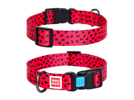 WAUDOG Nylon collier pour chien avec QR passport    Watermelon 