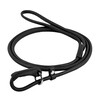 WAUDOG Softgenuine leather dog leash-halter  rolled  D 4 mm  L 135 cm black