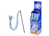 Cat rod with feathers   rod 41 cm  Display 24 pcs