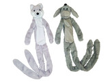 Plush wolf long  with rope inside   105 cm