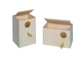 Parakeet nesting box horizontal   40 x 25 x 25 cm