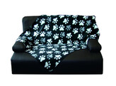 Plaid en polaire  PIPPA   classic noir L x lg  100 x 150 cm