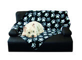 Plaid en polaire  PIPPA   classic noir L x lg  100 x 150 cm