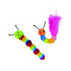 Plush crackle Caterpillar  with catnip   24 cm