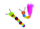 Plush crackle Caterpillar  with catnip   24 cm