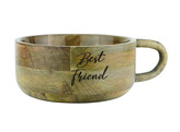 Wooden bowl  CUP   anti slip   O 19 5 X 9 cm  appr. 1500ml