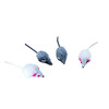 Plush mouse short hair   5 cm  4 pieces