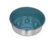 Anti-gulping stainless steel bowl  Paw   anti slip   20 cm 1 60 ltr