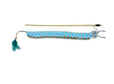 Teaser with plush worm   Pole 40 cm  strap with toy 125 cm