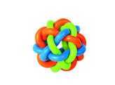 Rubber Knotted Ball   9 5 cm