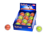 Plush Ball in TPR Spiky ball   8 5 cm  display 12 pcs