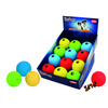 Rubber snack ball   8 cm  display 12 pcs