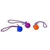 Dental rubber ball with rope   display 32 pcs.  ball  O 5 cm  rope  30 cm