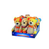 Lion et singe en peluche sans couineur   display 9 pcs  30 cm