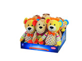 Lion et singe en peluche sans couineur   display 9 pcs  30 cm