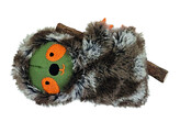 Paresseux en peluche avec baton  avec herbe a chat   13 cm