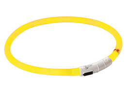 Collier LED Maxi Safe jaune  -55cm  2 vitesses