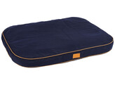 Ligkussen Jerome  navy-cognac  60x40x6cm