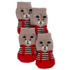 Chaussettes pour chien Bruno gris/rouge  taille S