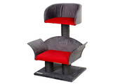 Krabpaal Lounge Deluxegrijs/rood  hoogte  70 cm