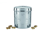 Snack-treat jar stainless steel   0 85 ltr / 1 65 ltr