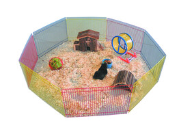 Hamster play pen   8 fence 34 x 23 cm