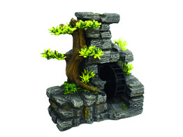 Aqua Ornaments  WALL WITH WATER WHEEL    19 x 11 5 x 19 cm