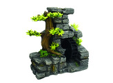 Aqua Ornaments  WALL WITH WATER WHEEL    19 x 11 5 x 19 cm