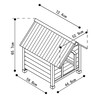 Dog kennel  CIVETTA 1 JAVA    l x w x h  72 5 x 52 5 x 69 cm