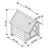 Dog kennel  CIVETTA 2 JAVA    l x w x h  84 x 70 x 82 cm