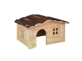 WOODLAND maison pour rongeur en bois  DINKI    20 x 14 x 12 cm