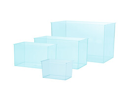 Aquarium en plastique   18 5 x 12 x 12 cm  2 6 ltr.