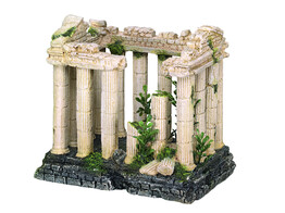 Aqua Ornaments  ACROPOLIS  w/ plants   16 x 10 5 x 14 2 cm