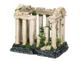 Aqua Ornaments  ACROPOLIS  w/ plants   16 x 10 5 x 14 2 cm