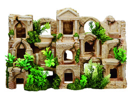 Aqua Ornaments  FISH HABITAT  w/ plants   42 x 12 x 27 5 cm