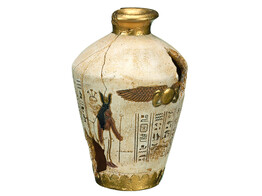 Aqua Ornaments  EGYPTIAN JAR    12 0 x 12 0 x 17 5 cm